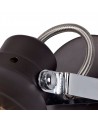 Doyle Adjustable Spotlight, 1 x GU10 (Max 10W LED), Oiled Bronze/Polished Chrome