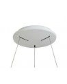 Alyssa Dimmable Pendant 47cm Round 30W LED 3000K, 1595lm, Medium Oak/Matt White, 3yrs Warranty