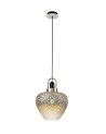 Eloise Pendant, 1 x E27, Black Smoke & Clear/Polished Chrome