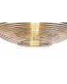 Dolly Single Vase Pendant 1 Light E27, Black/Amber Glass