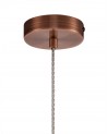 Sapphire Pendant, 1 x E27, Antique Copper/Clear Glass