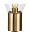 Eliza Narrow Table Lamp, 1 x E27, Antique Brass/Clear Glass