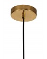 Eliza Wide Pendant, 1 x E27, Antique Brass/Clear Glass