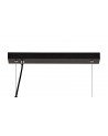 Laura Linear Pendant, 3 Light E27, Black/Clear Glass