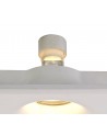 Alisha Square Deep Recessed Spotlight, GU10, White Paintable Gypsum, Cut Out: L:123mmxW:123mm