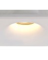 Alisha Square Deep Recessed Spotlight, GU10, White Paintable Gypsum, Cut Out: L:123mmxW:123mm