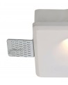 Alisha Square Deep Recessed Spotlight, GU10, White Paintable Gypsum, Cut Out: L:123mmxW:123mm