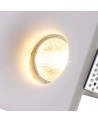Alisha Square Deep Recessed Spotlight, GU10, White Paintable Gypsum, Cut Out: L:123mmxW:123mm