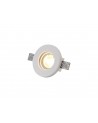 Alisha Round Stepped Recessed Spotlight, GU10, White Paintable Gypsum, Cut Out: D:103mm