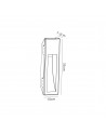 Alisha Medium Recessed Wall Lamp, 1 x GU10, White Paintable Gypsum, Cut Out: L:353mmxW:103mm