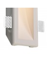 Alisha Medium Recessed Wall Lamp, 1 x GU10, White Paintable Gypsum, Cut Out: L:353mmxW:103mm