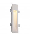 Alisha Large Recessed Wall Lamp, 1 x GU10, White Paintable Gypsum, Cut Out: L:453mmxW:103mm