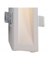 Alisha Large Recessed Wall Lamp, 1 x GU10, White Paintable Gypsum, Cut Out: L:453mmxW:103mm