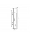 Alisha Large Recessed Wall Lamp, 1 x GU10, White Paintable Gypsum, Cut Out: L:453mmxW:103mm