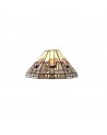 Aztek, Tiffany 30cm Non-electric Shade Suitable For Pendant/Ceiling/Table Lamp, White/Grey/Black/Clear Crystal