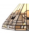 Aztek, Tiffany 30cm Non-electric Shade Suitable For Pendant/Ceiling/Table Lamp, White/Grey/Black/Clear Crystal