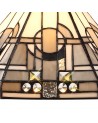 Aztek, Tiffany 30cm Non-electric Shade Suitable For Pendant/Ceiling/Table Lamp, White/Grey/Black/Clear Crystal