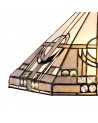 Aztek, Tiffany 40cm Shade Only Suitable For Pendant/Ceiling/Table Lamp, White/Grey/Black/Clear Crystal
