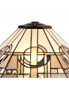 Aztek, Tiffany 40cm Shade Only Suitable For Pendant/Ceiling/Table Lamp, White/Grey/Black/Clear Crystal
