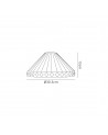 Morgan Tiffany 30cm Non-electric Shade Suitable For Pendant/Ceiling/Table Lamp, Amber/Cream/Crystal