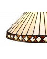 Morgan Tiffany 30cm Non-electric Shade Suitable For Pendant/Ceiling/Table Lamp, Amber/Cream/Crystal
