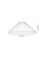 Morgan Tiffany 40cm Shade Only Suitable For Pendant/Ceiling/Table Lamp, Amber/Cream/Crystal