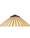 Morgan Tiffany 40cm Shade Only Suitable For Pendant/Ceiling/Table Lamp, Amber/Cream/Crystal