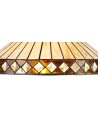 Morgan Tiffany 40cm Shade Only Suitable For Pendant/Ceiling/Table Lamp, Amber/Cream/Crystal