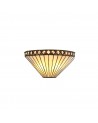 Morgan Tiffany Wall Lamp, 2 x E14, Amber/Cream/Crystal