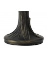Morgan Tiffany Table Lamp, 1 x E14, Black/Gold, Beige/Clear Crystal Shade