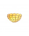 Morgan Tiffany 30cm Wall Lamp, 2 x E14, Beige/Clear Crystal