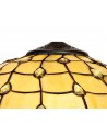 Morgan, Tiffany 40cm Shade Only Suitable For Pendant/Ceiling/Table Lamp, Beige/Clear Crystal