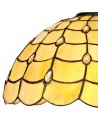 Morgan, Tiffany 40cm Shade Only Suitable For Pendant/Ceiling/Table Lamp, Beige/Clear Crystal