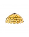 Morgan, Tiffany 50cm Non-electric Shade Suitable For Pendant/Ceiling/Table Lamp, Beige/Clear Crystal