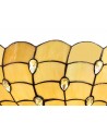 Morgan, Tiffany 50cm Non-electric Shade Suitable For Pendant/Ceiling/Table Lamp, Beige/Clear Crystal