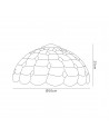 Morgan, Tiffany 50cm Non-electric Shade Suitable For Pendant/Ceiling/Table Lamp, Beige/Clear Crystal