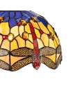 Morgan Tiffany 30cm Non-electric Shade Suitable For Pendant/Ceiling/Table Lamp, Blue/Orange/Crystal
