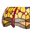 Morgan Tiffany 30cm Non-electric Shade Suitable For Pendant/Ceiling/Table Lamp, Blue/Orange/Crystal