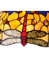 Morgan Tiffany 40cm Shade Only Suitable For Pendant/Ceiling/Table Lamp, Blue/Orange/Crystal