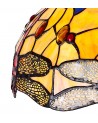 Morgan Tiffany 40cm Shade Only Suitable For Pendant/Ceiling/Table Lamp, Blue/Orange/Crystal
