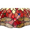 Morgan Tiffany 30cm Non-electric Shade Suitable For Pendant/Ceiling/Table Lamp, Purple/Pink/Crystal