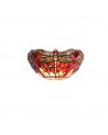 Morgan Tiffany Wall Lamp, 2 x E14, Purple/Pink/Crystal