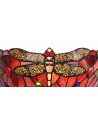 Morgan Tiffany Wall Lamp, 2 x E14, Purple/Pink/Crystal