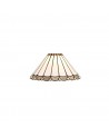 Morgan Tiffany 30cm Non-Electric Shade, Grey/Cream/Crystal