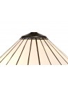 Morgan Tiffany 40cm Shade Only Suitable For Pendant/Ceiling/Table Lamp, Grey/Cream/Crystal