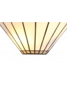Morgan Tiffany Wall Lamp, 2 x E14, Grey/Cream/Crystal