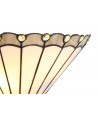 Morgan Tiffany Wall Lamp, 2 x E14, Grey/Cream/Crystal