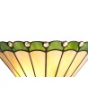 Morgan Tiffany Wall Lamp, 2 x E14, Green/Cream/Crystal