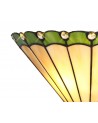 Morgan Tiffany Wall Lamp, 2 x E14, Green/Cream/Crystal