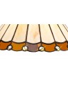 Morgan Tiffany 30cm Non-Electric Shade, Amber/Cream/Crystal